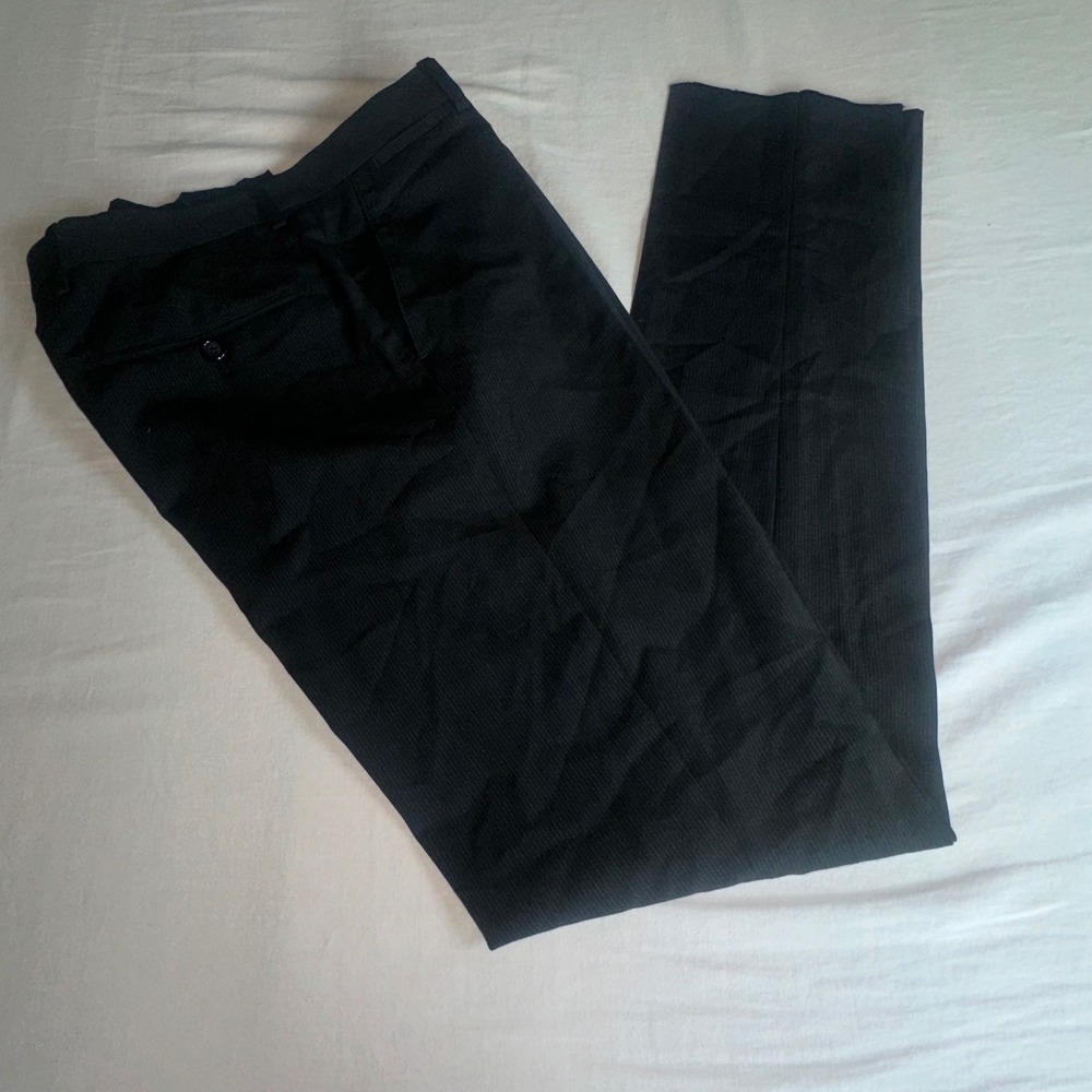 New Dolce & Gabbana Staff Mens Black Pinstripe Dress Pants Trousers‎ Size 33 US